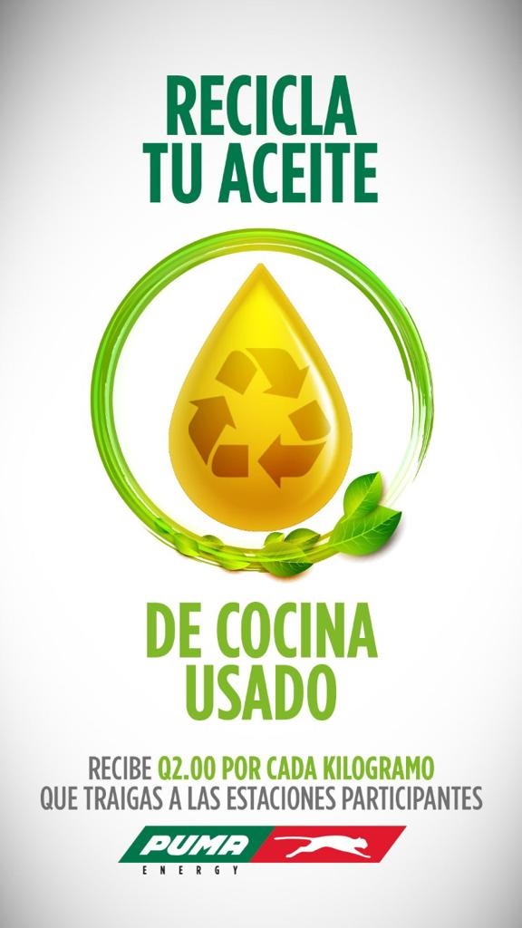 “PUMA ENERGY pioneros en Guatemala en la reutilización de aceite vegetal de cocina usado para la creación de biodiesel”